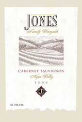 Wine Label for Jones Family Vineyards